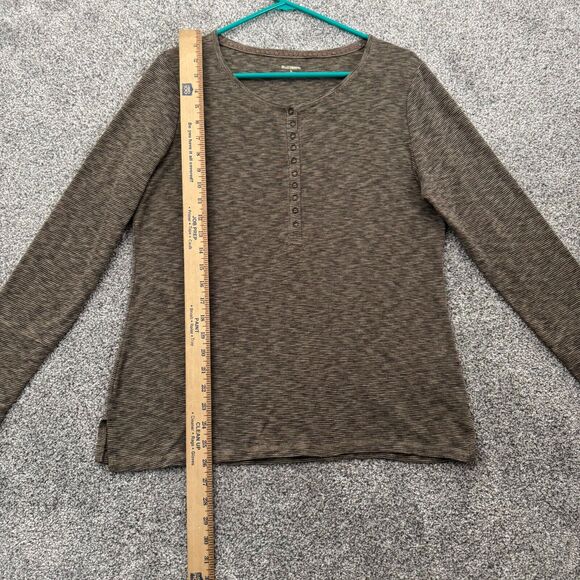 Ruff Hewn Henley Top Womens Large Y2K Grunge Cozy Cabincore Layering Bella Swann - Picture 4 of 9